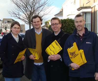 Campaigning in Falmouth